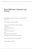 BUAL-5660 Exam 1 Questions and Answers