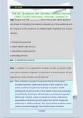 PHB 301 Questions with Detailed Verified Answers  &lpar;100&percnt; Correct Answers&rpar; &sol;Already Graded A&plus;