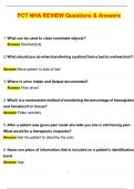 PCT NHA REVIEW EXAM &lpar;Latest 2025 &sol; 2026 Update&rpar; Questions and Verified Answers &vert; 100&percnt; Correct &vert; Grade A&plus;