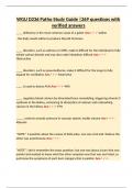 WGU D236 Patho Study Guide &vert;269 questions with verified answers