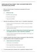 NURS 365 ACTUAL EXAM 1 2025&vert; 160 QUESTIONS WITH ACCURATE SOLUTIONS