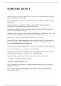 NURS 5461 EXAM 1 QUESTIONS WITH SOLUTIONS