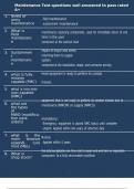 Maintenance Test questions well answered to pass rated A&plus;
