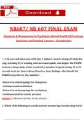 &lpar;2025 &sol; 2026&rpar; Study Bundle for NR 607 &sol; NR 607 Final Exam&plus; Study Guide &lpar;Week 1 to 8&rpar;&colon; Most Comprehensive Qs & Ans - Everything you need to Succeed