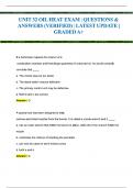 Unit 32 - Oil Heat Exam Questions and Answers &lpar;RATED &plus;&rpar;