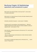 Bushong Chapter 32 Radiobiology questions well answered to pass