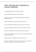 LEGL 2700 UGA Test 1 Questions & Answers 2025&sol;2026