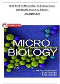 TEST BANK Microbiology An Evolving Science&comma; 6th Edition&comma; John Foster & Joan Slonczewski&comma; All Chapter 1 - 28 Covered&comma; Verified Latest Edition