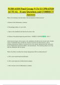 NURS 6320 Final Group 5 Ch 32 UPDATED ACTUAL Exam Questions and CORRECT  Answers
