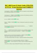 BSC 1005   Bundled Exam Questions and CORRECT Answers