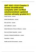 UNT SOCI 1510 Chapter 9 Global Stratification complete with verified solutions&lpar;latest updated version&rpar;