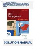 SOLUTION MANUAL FOR  RISK MANAGEMENT AND INSURANCE 12TH EDITION JAMES  TRIESCHMANN SANDRA GUSTAVSON SANDRA GUSTAVSON,  ROBERT HOYT SANDRA GUSTAVSON, ROBERT HOYT, DAVID  SOMMER 