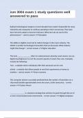 ism 3004 exam 1 study questions well answered to pass