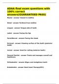 ADAA final exam questions with 100- correct answers&lpar;GUARANTEED PASS&rpar;&period;