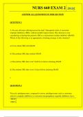  NURS 660 EXAM 2 QUESTIONS AND ANSWERS 2025