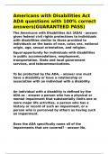 Americans with Disabilities Act ADA questions with 100- correct answers&lpar;GUARANTEED PASS&rpar;&period;