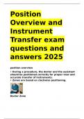 Position Overview and Instrument Transfer exam questions and answers 2025&period;