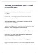 Bushong Midterm Exam questions well answered to pass