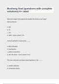 Bushong final &lpar;questions with complete solutions&rpar; A&plus; rated