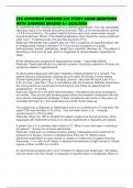 CEA ADVANCED NURSING EOC STUDY GUIDE QUESTIONS WITH ANSWERS GRADED A&plus; 2025&sol;2026