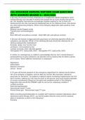 CEA ADVANCED NURSING MIDTERM EXAM QUESTIONS WITH ANSWERS GRADED A&plus; 2025&sol;2026