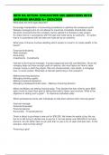 D076 OA ACTUAL EVALUATION EOC QUESTIONS WITH ANSWERS GRADED A&plus; 2025&sol;2026