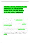 PGA LEVEL 3 STUDYGUIDE 3&period;0 EXAM WITH CORRECT ACTUAL QUESTIONS AND CORRECTLY WELL DEFINED ANSWERS LATEST 2025  ALREADY GRADED A&plus;