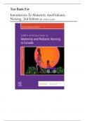 Test Bank For Leifer's Introduction to Maternity & Pediatric Nursing in Canada - 2nd Edition  Author's&colon; by Lisa Keenan-Lindsay&comma;  Gloria Leifer