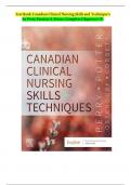Test Bank-Canadian Clinical Nursing Skills and Technique&rsquo;s 1st Edition by Perry Patricia A&period; Potter&comma; Complete Chapters 1-43