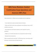 Qlik Sense Business Analyst Certification Exam Questions and Answers 100&percnt; Pass