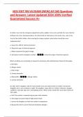 HESI EXIT RN V6 EXAM &lpar;NEW&rpar; All 160 Questions and Answers Latest Updated 2024 100&percnt; Verified Guaranteed Success A&plus;