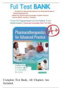 Test Bank For Pharmacotherapeutics for Advanced Practice: A Practical Approach 5TH edition  Author's ; Virginia Poole Arcangelo, Andrew Peterson.