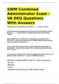 SWM Combined Administrator Exam - VA DEQ Questions With Answers&period;