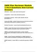 SWM Plan Reviewer Module 1 V5&period;0 Questions And Correct Answers