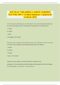 ATI TEAS 7 READING LATEST VERSION Test With 100&percnt; Verified Solutions &vert; Updated & Verified &vert; 