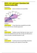 PHYL 141 Lab Exam 2 Questions And Answers Latest 2025&period;docx