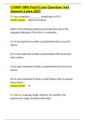 COMP-3400 Final Exam Questions And Answers Latest 2025&period;docx