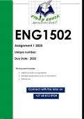 ENG1502 Assignment 1 &lpar;QUALITY ANSWERS&rpar; 2025