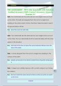 PRE-ASSESSMENT - PHYS 206 Questions with Detailed  Verified Answers &lpar;100&percnt; Correct Answers&rpar; &sol;Already  Graded A&plus;