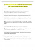 World History A - Cumulative Exam &vert; COMPLETE SET QUESTIONS WITH 100&percnt; RATED CORRECT &vert; 2025 LATEST UPDATED