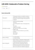 LDR-203S&lowbar; Collaborative Problem Solving Exam Set Questions Answered Correctly Newest Solution&period;