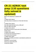 CR-21 AZROC test prep &lpar;135 questions fully solved & updated&rpar;