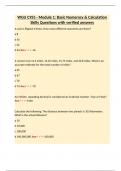 WGU C955 - Module 1&colon; Basic Numeracy & Calculation Skills Questions with verified answers