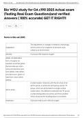 Bio WGU study for OA c190 2025 Actual exam &lpar;Testing Real Exam Questions&rpar;and verified Answers &lpar; 100&percnt; accurate&rpar; GET IT RIGHT&excl;&excl;