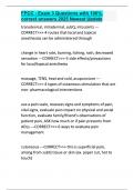 FPCC - Exam 3 Questions with 100&percnt; correct answers 2025 Newest Update