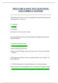 PHTLS PRE & POST TEST QUESTIONS  AND CORRECT ANSWERS