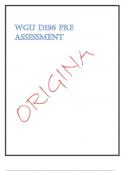 Exam &lpar;elaborations&rpar; wgu d196 pre assessment