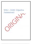 Exam &lpar;elaborations&rpar; WGU - D426&colon; Objective Assessment