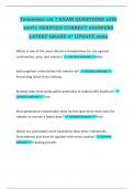 Tennessee cat 7 EXAM QUESTIONS with 100&percnt; VERIFIED CORRECT ANSWERS LATEST GRADE A&plus; UPDATE 2025