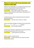 Pharm II week 8 CCBs Exam Questions And Answers Latest 2025&period;docx